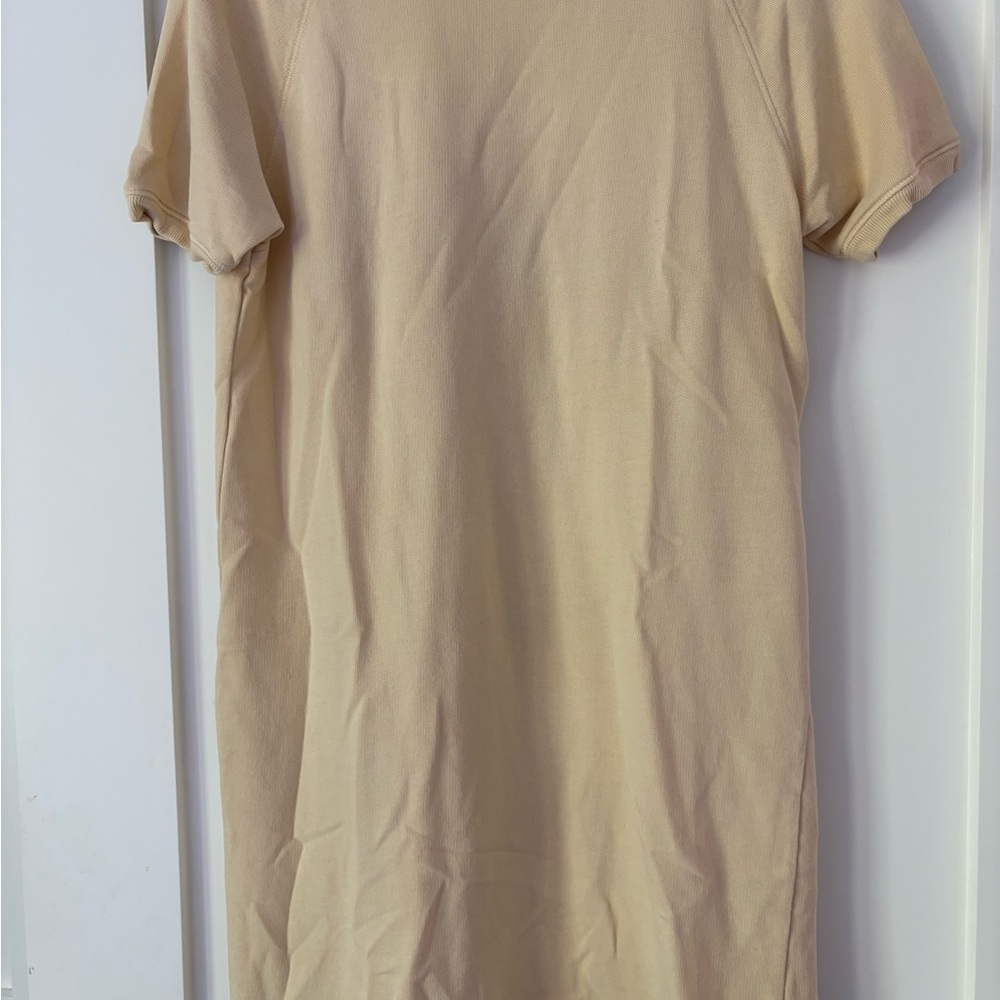Casual Yellow T-Shirt Dress